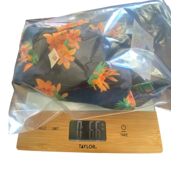 LuLaRoe Irma XXS Floral Print Tunic Top Black Orange Green Polyester Spandex - Picture 11 of 12